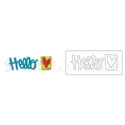 Originals Die - Phrase, Hello n2 by Stephanie Ackerman Sizzix - Big Shot - 2