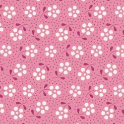 Tilda 110 Meadow Basics Rose, Tessuto con Fiori su fondo Rosa Tilda Fabrics - 1