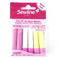 Sewline, Glue Pen - Ricarica Colla Stick, Blue 2pz Sewline - 1