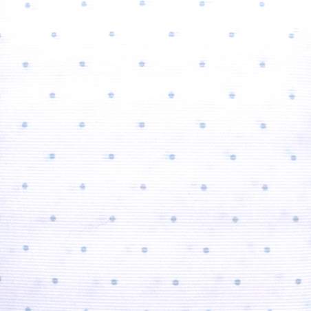Tessuto Piquet Fondo Bianco con piccoli Pois Azzurri, h150 Roberta De Marchi - 1
