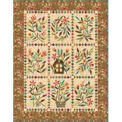 Laundry Basket Quilts, Home Sweet Home - Cartamodello Quilt 64.5 x 82.5 pollici Laundry Basket Quilts - 2