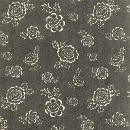 Moda Fabrics Black Tie Affair, Tessuto Nero con Fiori Moda Fabrics - 1