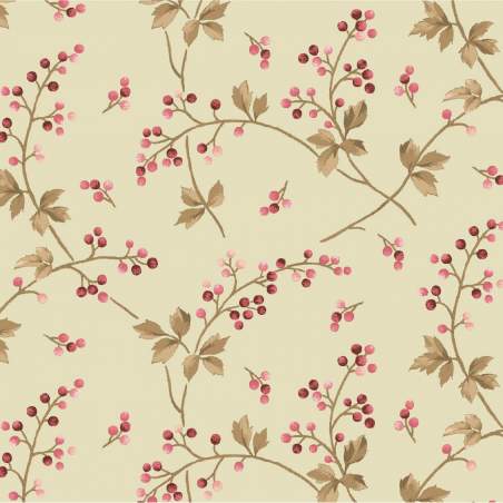 Maywood Studio, Tessuto Verde Chiaro con Viticci e Uva - Burgundy & Blush, Berry Vine Maywood Studio - 1