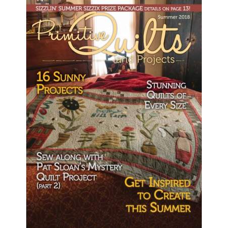 Rivista Primitive Quilts & Projects - Summer 2018 Homespun Media - Good Harbor Media - 1