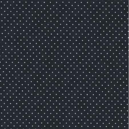 Moda Fabrics Essential Dots - Tessuto Nero Sfumato a Pois Moda Fabrics - 1