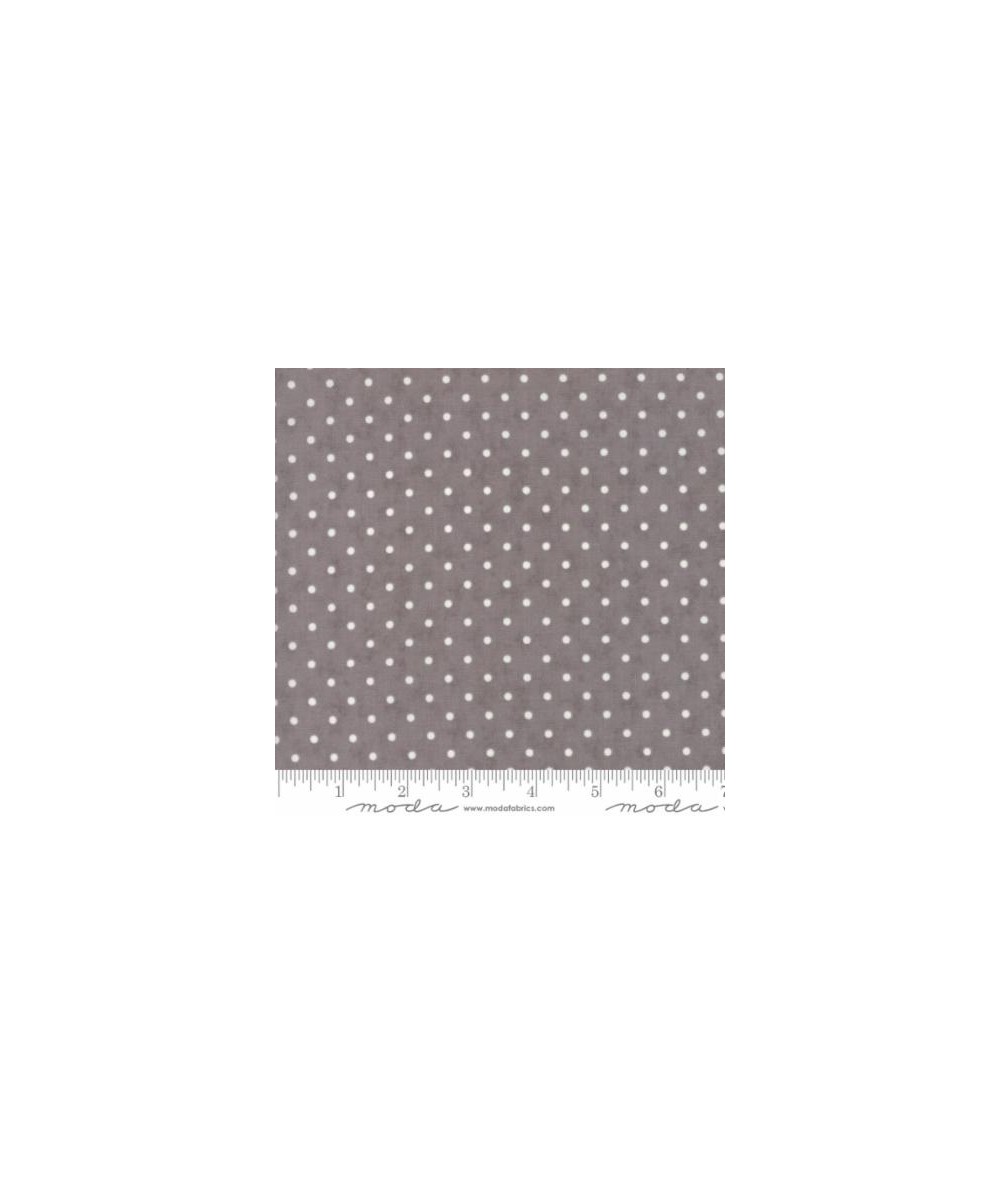 Moda Fabrics Poetry Prints, Tessuto Tortora a Pois Moda Fabrics - 1