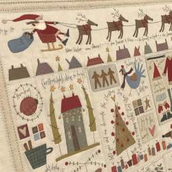 The Santa, The Tree, The Turkey & Me - Cartamodello BOM Quilt, Anni Downs Hatched and Patched - 2