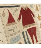 The Santa, The Tree, The Turkey & Me - Cartamodello BOM Quilt, Anni Downs Hatched and Patched - 3