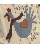 The Santa, The Tree, The Turkey & Me - Cartamodello BOM Quilt, Anni Downs Hatched and Patched - 7