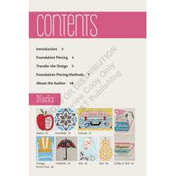 Paper Piecing Handy Pocket Guide, All the basics & beyond, 10 blocks by Tacha Bruecher Search Press - 2