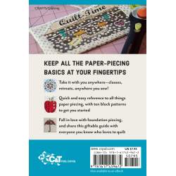 Paper Piecing Handy Pocket Guide, All the basics & beyond, 10 blocks by Tacha Bruecher Search Press - 12