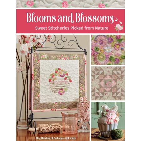 Blooms and Blossoms - Sweet Stitcheries Picked from Nature by Meg Hawkey - Martingale Martingale - 1