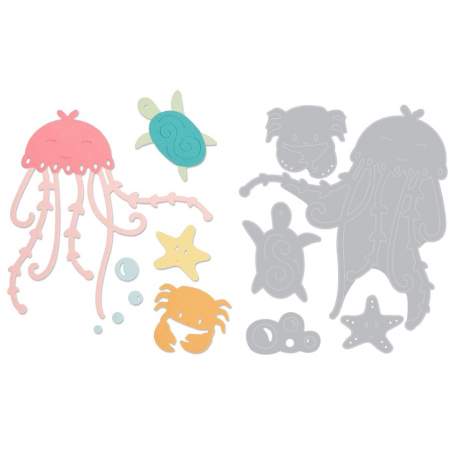 Thinlits Die Set 5PK Under the Sea by Olivia Rose Sizzix - Big Shot - 1