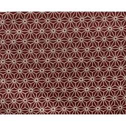 Tessuto Giapponese, Tessuto Rosso con Disegno Geometrico Stim Italia srl - 1