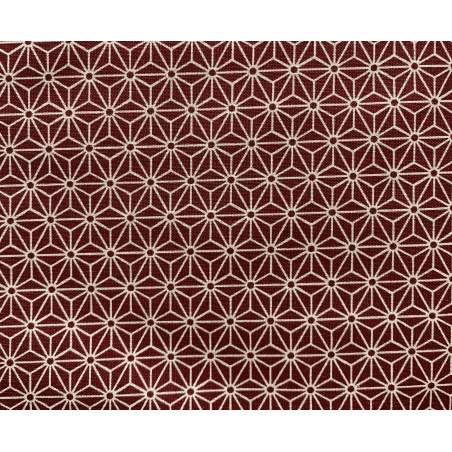 Tessuto Giapponese, Tessuto Rosso con Disegno Geometrico Stim Italia srl - 1