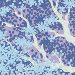 Tilda Woodland Juniper, Tessuto Blu con Alberi di Ginepro Tilda Fabrics - 2