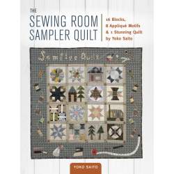 The Sewing Room Sampler by Yoko Saito, 16 Blocks, 8 Appliqué Motifs % 1 Stunning Quilt Zakka Workshop - 11