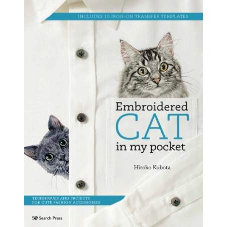 Embroidered Cat in My Pocket Manuale di ricamo per realizzare accessori alla moda Search Press - 1