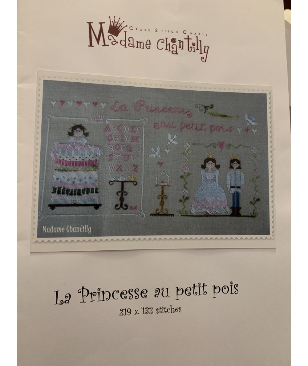 La Princesse au petit pois, Schema Punto Croce Madame Chantilly - 1