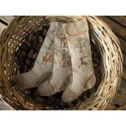 Christmas Stockings, Schema Punto Croce Nikyscreations - 1