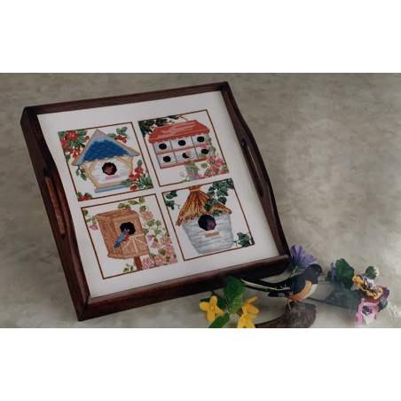 Four Birdhouse Sampler , Schema Punto Croce Sudberry House - 1