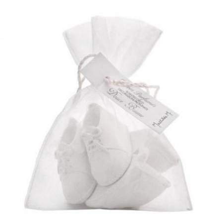 Mathilde M, Sacchetto Organza 2 Paia Scarpine Piccole Bimbo di Gesso Mathilde M. - 1