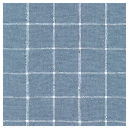 Tessuto Giapponese Tinto in Filo, Azzurro a Quadri CHAMBRAY Stim Italia srl - 1