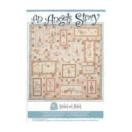 An Angel Story Quilt - Cartamodello Quilt, Anni Downs Hatched and Patched - 1