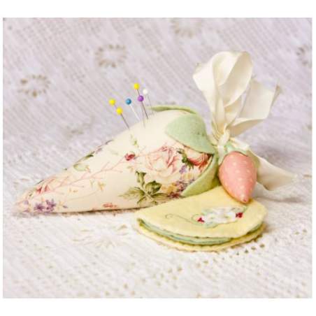 Vintage Strawberry Pincushion - Crabapple Hill Crabapple Hill Studio - 1