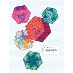 The New Hexagon 2 - 52 More Blocks to English Paper Piece - by Katja Marek Martingale - 5