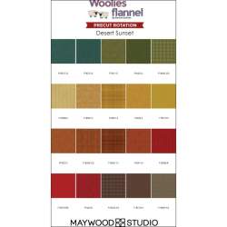 Maywood Studio Woolies Flannel Set Completo, 100 Fat Quarter 45 x 55 cm di Flanella Maywood Studio - 3