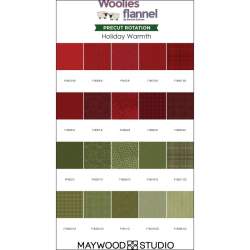 Maywood Studio Woolies Flannel Set Completo, 100 Fat Quarter 45 x 55 cm di Flanella Maywood Studio - 4