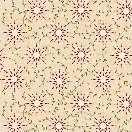 Henry Glass Prairie Vine Quilt Backing by Kim Diehl Collection, Tessuto Verde con Scintille Chiare Henry Glass - 1