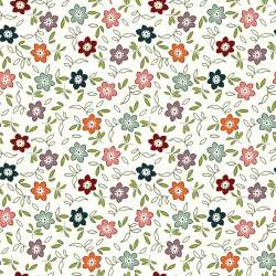 EQP New Vintage Rose Hip-Cream, Tessuto bianco panna a fiori Ellie's Quiltplace Textiles - 1