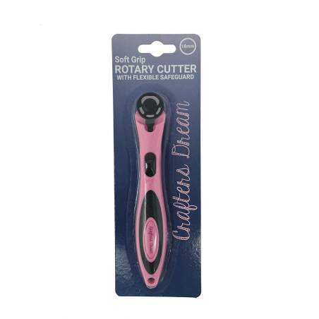 Crafters Dream Rotary Cutter 18mm – Colore Rosa