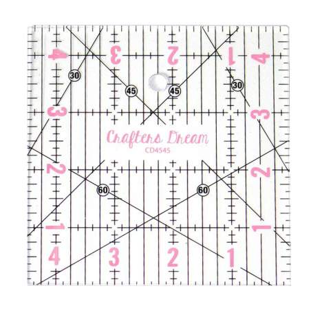 Crafters Dream Quilting Ruler 4.5″ x 4.5″ pollici