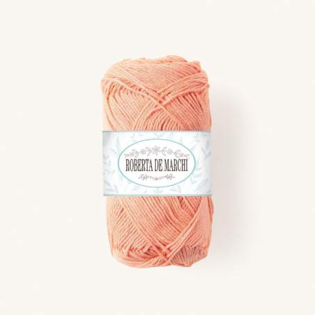 Gomitolo 100% Cotone OEKO-TEX - 50 gr / 160 m - Albicocca arancio Roberta De Marchi - 1