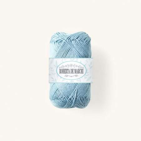 Gomitolo 100% Cotone OEKO-TEX - 50 gr / 160 m - Azzurro turchese Roberta De Marchi - 1