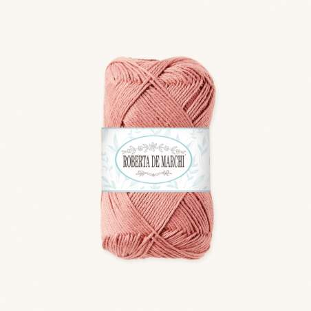 Gomitolo 100% Cotone OEKO-TEX - 50 gr / 160 m - Rosa arancio Roberta De Marchi - 1