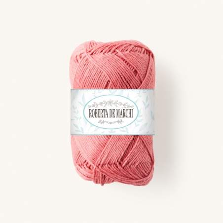 Gomitolo 100% Cotone OEKO-TEX - 50 gr / 160 m - Rosa corallo Roberta De Marchi - 1