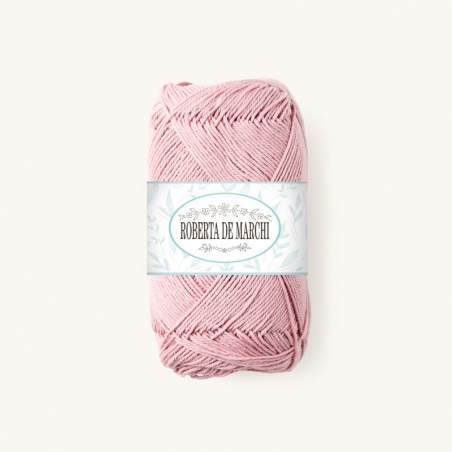 Gomitolo 100% Cotone OEKO-TEX - 50 gr / 160 m - Rosa polvere Roberta De Marchi - 1