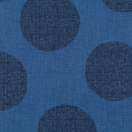 Yarn Dyed Fabric - 50% cotone e 50% lino - blue