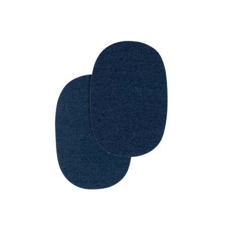 Bohin, Toppe Ovali da Applicare con Ferro da Stiro 10x15 cm cm, Blu Jeans Medio