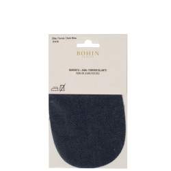 Bohin, Toppe Ovali da Applicare con Ferro da Stiro 10x15 cm cm, Blu Jeans Scuro Bohin - 2