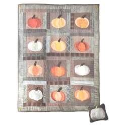 13 Pumpkins - Kit di tessuti dalla rivista Primitive Quilts Fall 2021 Roberta De Marchi - 4