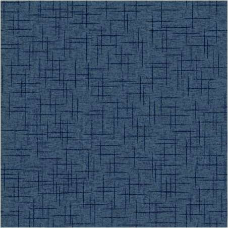 Maywood Studio KimberBell Quilt Backs 108 Navy Linen, Tessuto per Retro Quilt Blu Effetto Lino