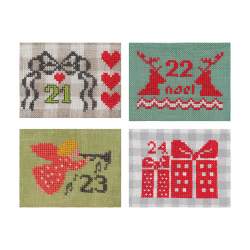 Cross-Stitch Christmas Countdown - 24 Mini Stockings by Susan Ache Martingale - 4