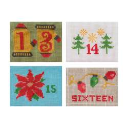 Cross-Stitch Christmas Countdown - 24 Mini Stockings by Susan Ache Martingale - 6