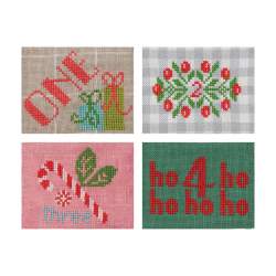 Cross-Stitch Christmas Countdown - 24 Mini Stockings by Susan Ache Martingale - 7