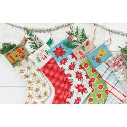 Cross-Stitch Christmas Countdown - 24 Mini Stockings by Susan Ache Martingale - 10